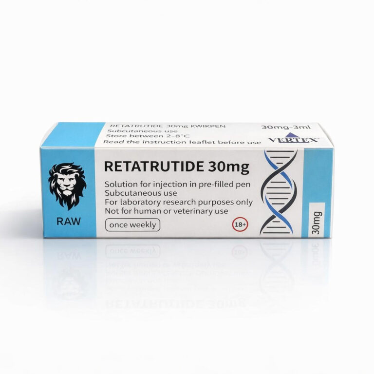 Raw Retatrutide Peptide 30mg (R&D Only)